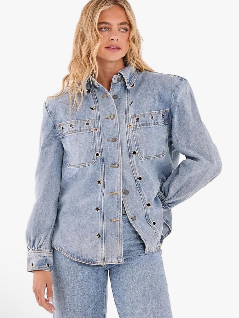 Nasty Gal Light Blue Denim Jacket
